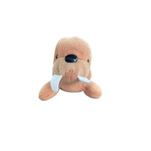 Vintage Ty Beanie Baby Tusk the Brown Walrus Plush Toy with NO TAG 1995